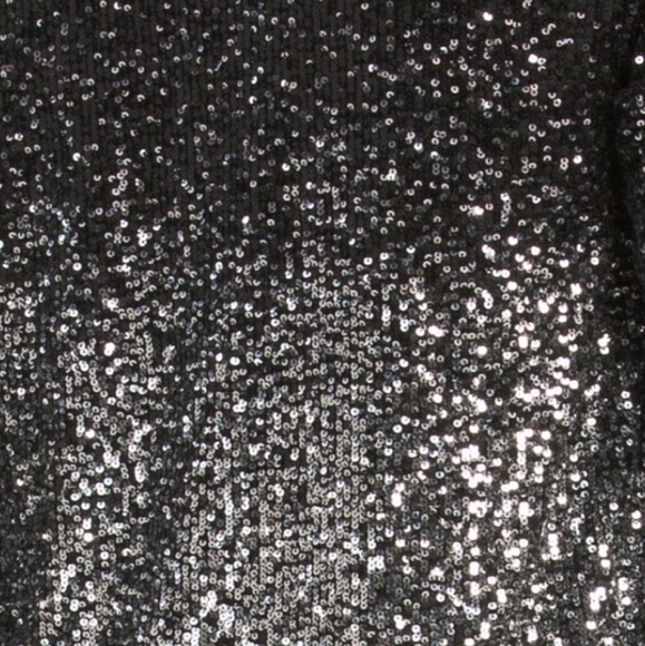 𝅺cable and Gauge Allover Sequin Shawl Jacket with Inverted Pleat - Picture 4 of 13